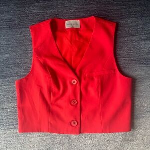 Women's Red Vest by Hausen